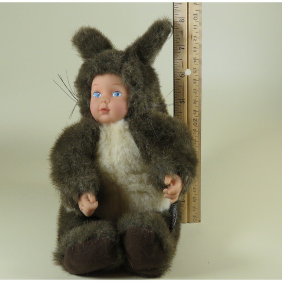Rare Vintage 9" Anne Geddes Baby Squirrel Doll Limited Edition 1998 Collectible - Picture 13 of 16